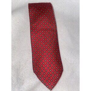 Vintage Grodins Paisley Floral CA Tie Men 100% Silk Canada Red Blue 59x3.5